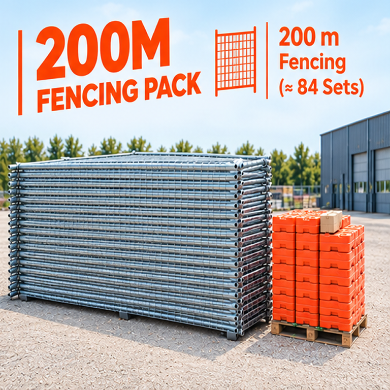 200m Temp Fence Pack